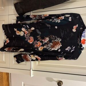 Zara Floral Black Dress